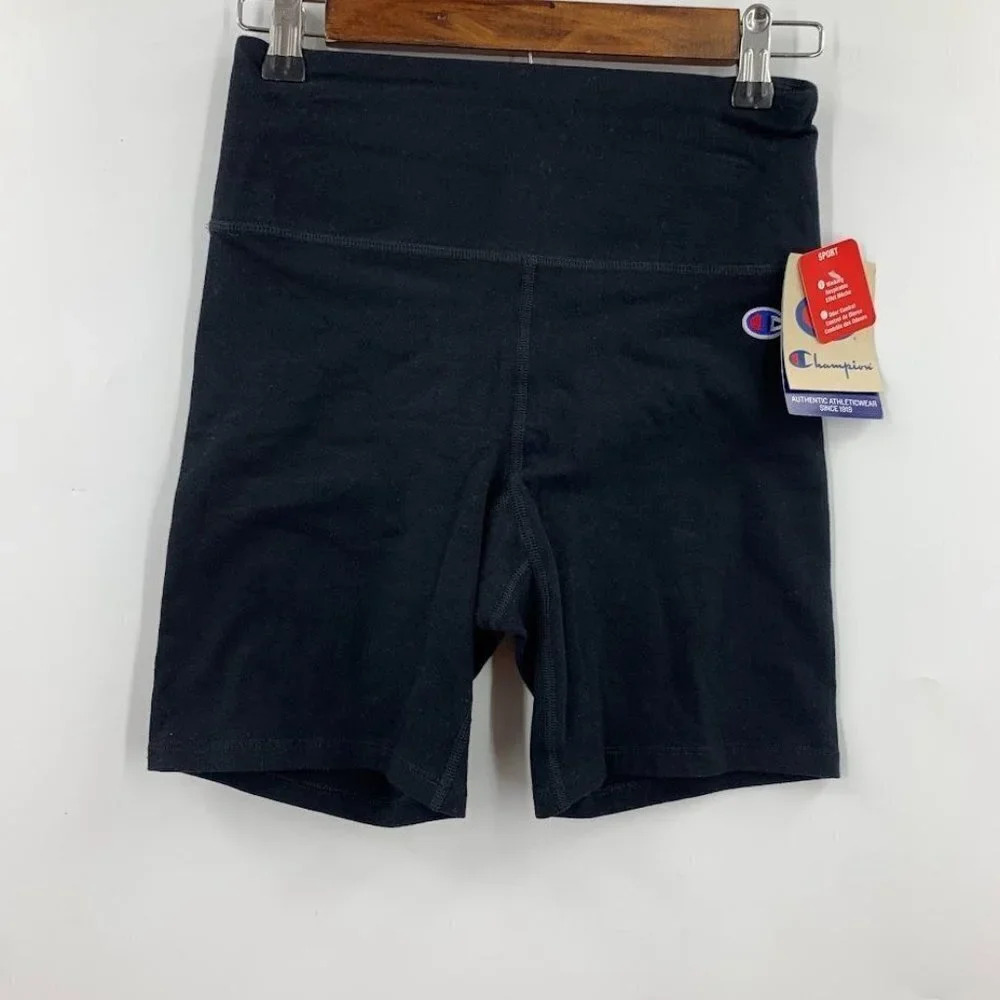 Champion Women's Everyday Lightweight Stretchy Black Bike Shorts Size XS NWT